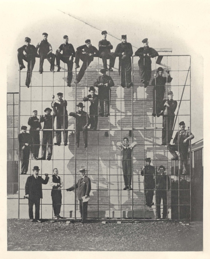 Men of Steel - Crittall workers demonstrating the strength of the Fenestra joint. Try doing that with an aluminium or plastic window